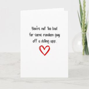 Funny Valentinstag Random Typ Verabreden App Feiertagskarte