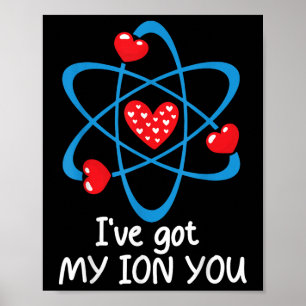 Funny Valentinstag Science Teacher Ich habe mein I Poster