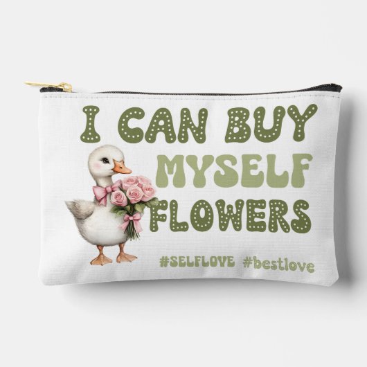 Funny Valentinstag selbstständig Liebe Druck Schni Zubehörtasche (Vorderseite)