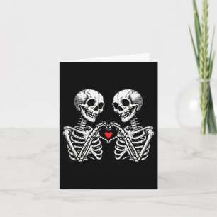Funny Valentinstag Skeleton Hand Heart Frauen Männ Karte