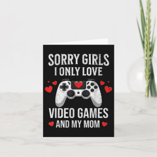 Funny Valentinstag Video Games Gamer Heart Boys Karte