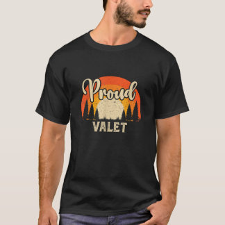 Funny Valet Superhero Vintages T-Shirt für Männer