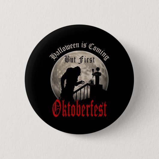 Funny Vampire Bierliebhaber Gran Dracula Männer Button (Vorderseite)