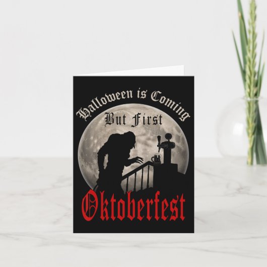 Funny Vampire Bierliebhaber Gran Dracula Männer Karte (Vorderseite)