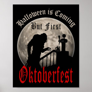 Funny Vampire Bierliebhaber Gran Dracula Männer Poster