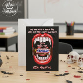 Funny Vampire Bite Halloween Candy Gram Mitteilungskarte