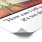 Funny Vampire Dracula Spaß Poster (Ecke)