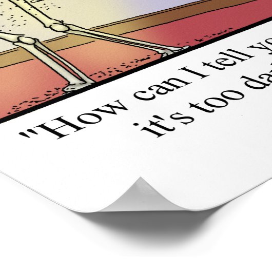 Funny Vampire Dracula Spaß Poster (Ecke)