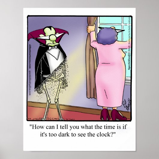 Funny Vampire Dracula Spaß Poster (Vorne)