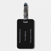 Funny Vampire Fangs Halloween Gepäckanhänger (Rückseite vertikal)