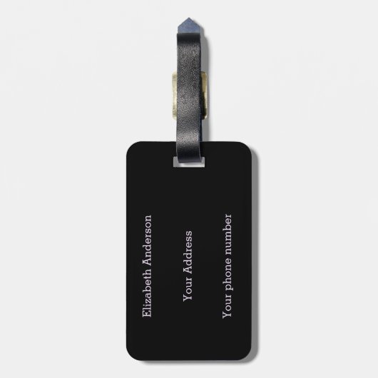 Funny Vampire Fangs Halloween Gepäckanhänger (Rückseite vertikal)