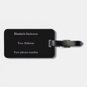 Funny Vampire Fangs Halloween Gepäckanhänger (Rückseite horizontal)