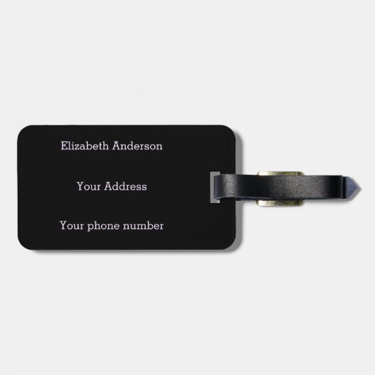 Funny Vampire Fangs Halloween Gepäckanhänger (Rückseite horizontal)