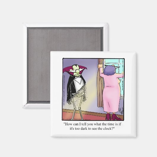 Funny Vampire Halloween Spaß Magnet (Vorderseite/Rückseite)