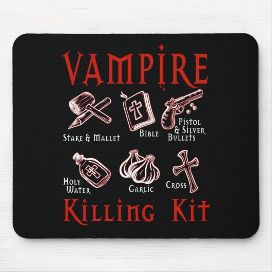 Funny Vampire Killing Kit Mousepad (Vorne)