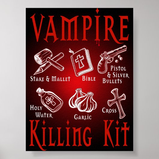 Funny Vampire Killing Kit Poster (Vorne)