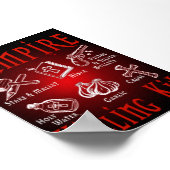 Funny Vampire Killing Kit Poster (Ecke)