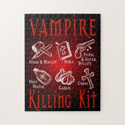 Funny Vampire Killing Kit Puzzle (Vertikal)