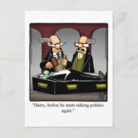 Funny Vampire Politik Spaß Postcard Spectickles