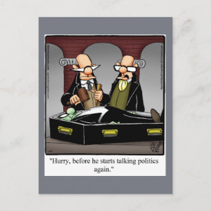 Funny Vampire Politik Spaß Postcard Spectickles Postkarte
