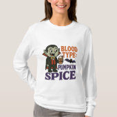 Funny Vampire Pumpkin Spice - Halloween T-Shirt (Vorderseite)
