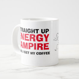 Funny Vampire Spaß Morning Meme Jumbo-Tasse