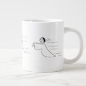 Funny Vampire Spaß Morning Meme Jumbo-Tasse (Rechts)