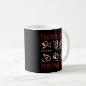 Funny Vampire Transylvania Survival Kit Kaffeetasse (VorderseiteRechts)