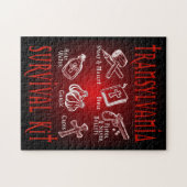 Funny Vampire Transylvania Survival Kit Puzzle (Horizontal)