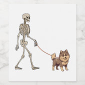 Funny Vampurr Cat Vampire Halloween Spooky Kitty T Weinetikett (Einzelnes Label)