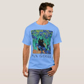 Funny Van Gogh Iris Flowers Cat Meme Van Gogh Art T-Shirt (Vorne ganz)