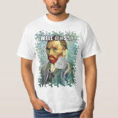Funny Van Gogh Selbstportrait mit Hängemaske T-Shirt (Vorderseite)