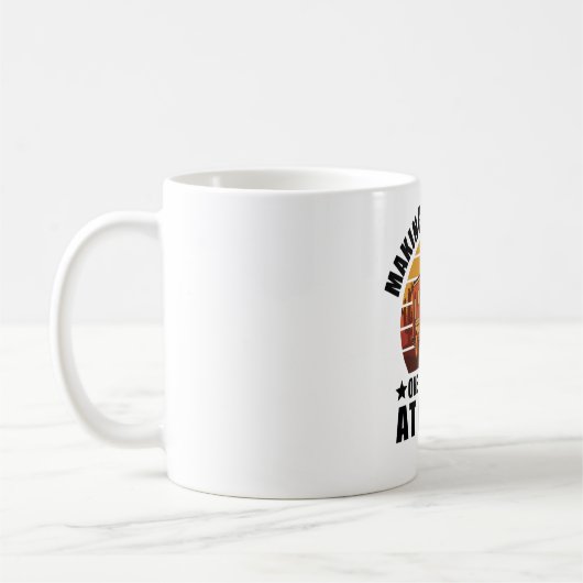 Funny Van Road Trip Camper Gift Kaffeetasse (Links)