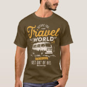 Funny Van Travel Camping Wanderlust Life T-Shirt (Vorderseite)