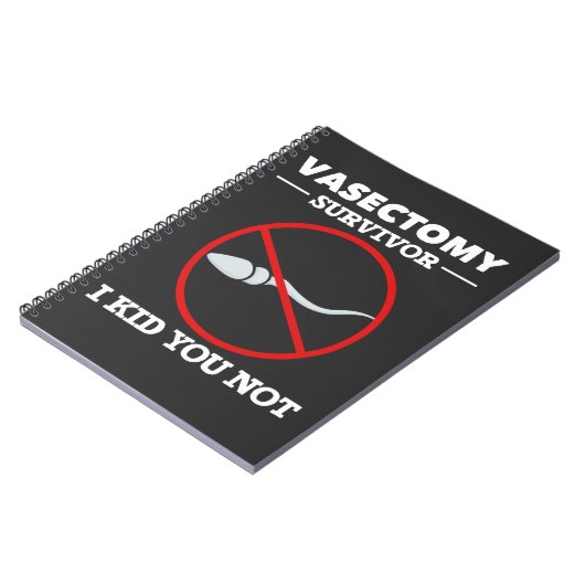 Funny Vasectomy Operation Sprichwort Erwachsene Hu Notizblock (Linke Seite)