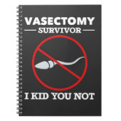 Funny Vasectomy Operation Sprichwort Erwachsene Hu Notizblock (Vorderseite)