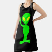 FUNNY VATER ALIEN PEACE SIGN KITCHEN SCHÜRZE (InSitu)