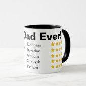 Funny Vater Bester Vater je Vatertag Personalisier Tasse (VorderseiteRechts)
