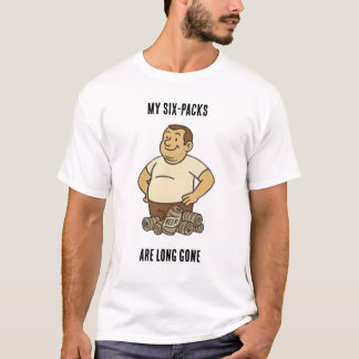 Funny Vater Bod Design -"Meine sechs Packungen sin T-Shirt
