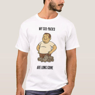 Funny Vater Bod Design -"Meine sechs Packungen sin T-Shirt