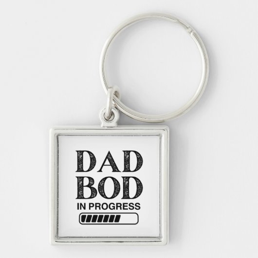 Funny Vater Bod ist im Gange | Schwarzer Vater Schlüsselanhänger (Vorne)