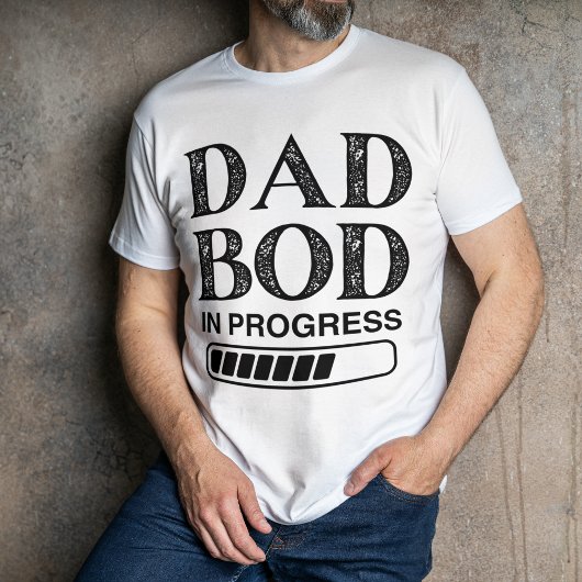 Funny Vater Bod ist im Gange | Schwarzer Vater T-Shirt