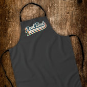 Funny Vater Bod Vater Abbildung Retro Typografie Schürze