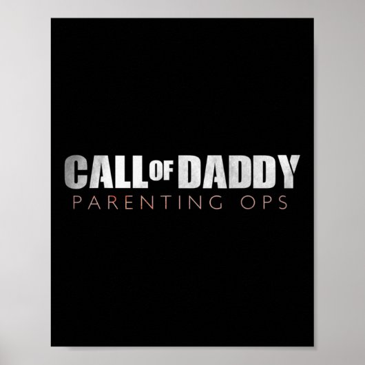 Funny Vater Call von Daddy Elterning Ops Geschenk Poster (Vorne)