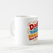 Funny Vater Coffee Tasse - Snack Provider Legende (Vorderseite Links)