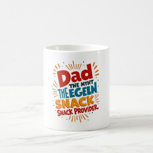 Funny Vater Coffee Tasse - Snack Provider Legende (Mittel)