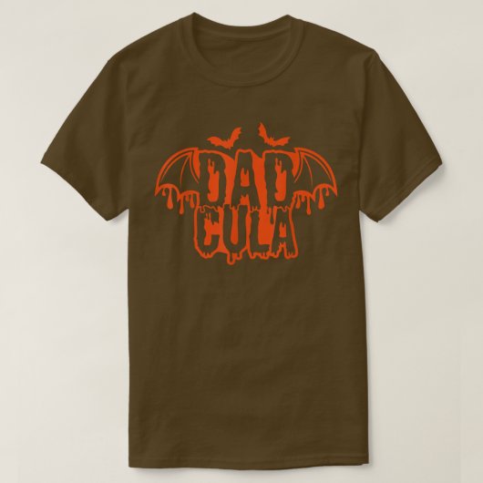Funny Vater Daddy Dracula Monster Kostüm Halloween T-Shirt (Design vorne)