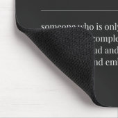 Funny Vater Definition Black Mousepad (Ecke)