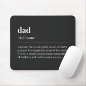 Funny Vater Definition Black Mousepad (Mit Mouse)