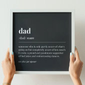 Funny Vater Definition Black Poster
